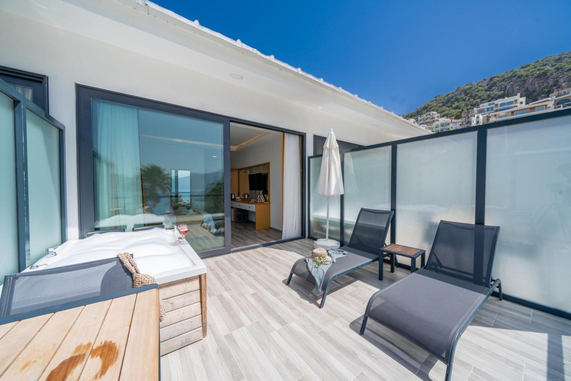 Kalkan Beach Park Hotel Kaş Exteriör bild
