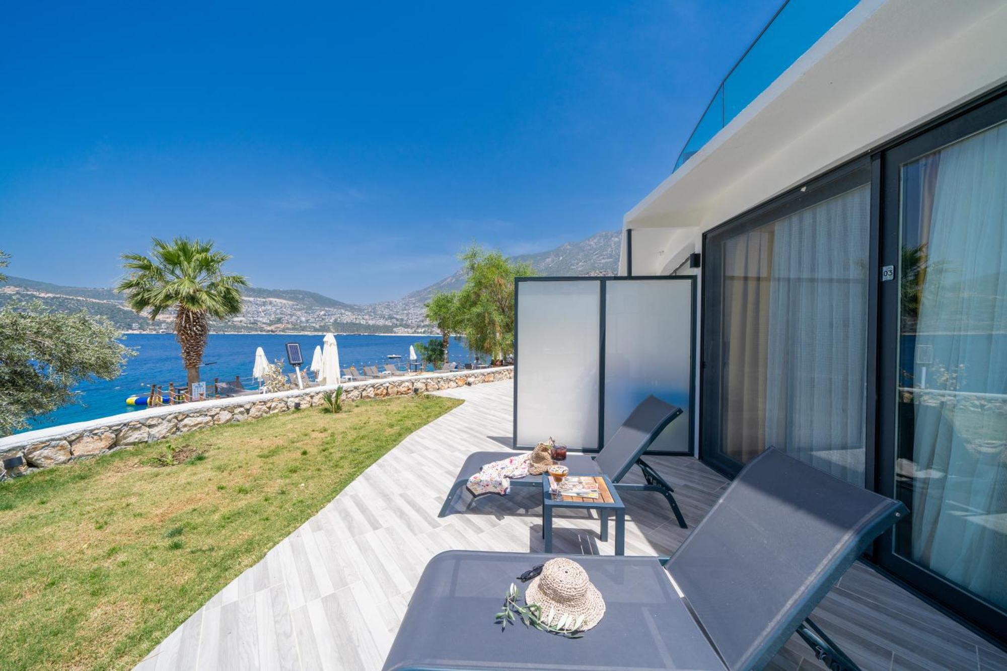 Kalkan Beach Park Hotel Kaş Exteriör bild